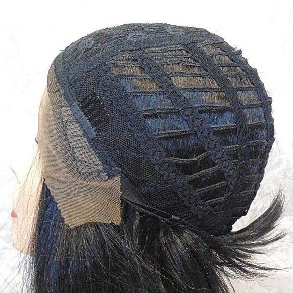 Glueless Lace Front Short Black Yaki Bob Wig main image 11